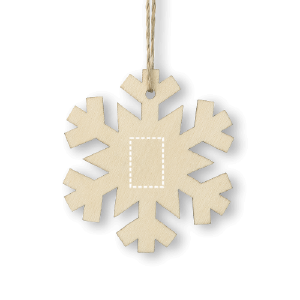 Posición de impresión copo de nieve posterior con láser (hasta 2cm2)