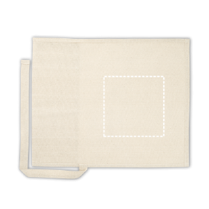 Posición de impresión pouch posterior con bordado (hasta 6cm2)