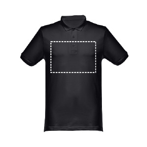 Posición de marcaje polo manga corta pecho