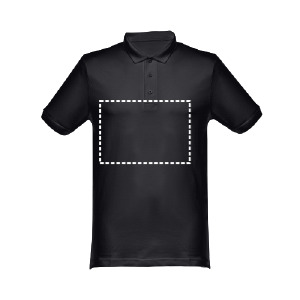 Posición de marcaje polo manga corta pecho