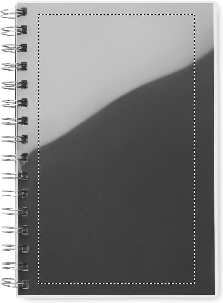 Posición de impresión transparent front con etiqueta digital