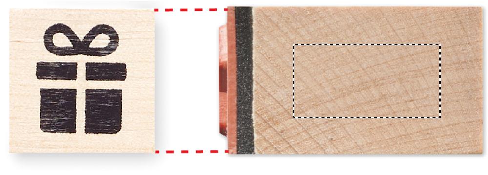 Posición de impresión stamp gift con doming