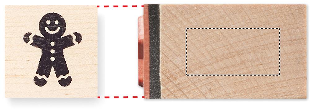 Posición de impresión stamp cookie con etiqueta digital