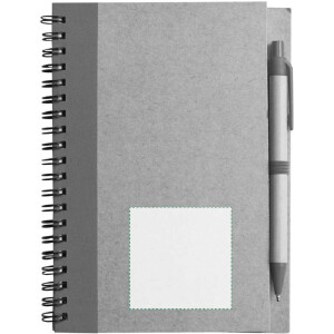 Posición de marcaje junto al clip, escritura diestra