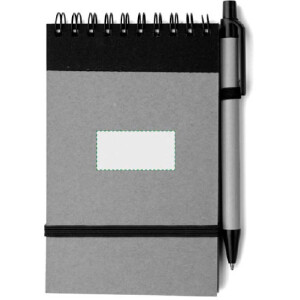 Posición de marcaje junto al clip, escritura diestra