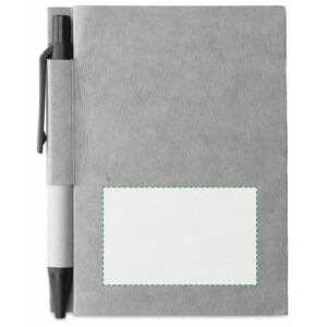 Junto al clip, escritura diestra