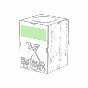 En el frontal parte superior