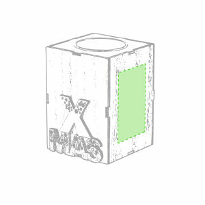 Centrado en el lado derecho