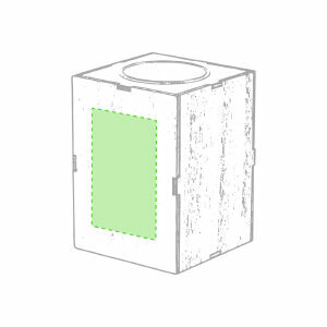 Centrado en el lado izquierdo