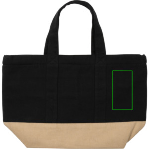 Parte frontal y derecha del artículo