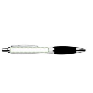 Posición de marcaje junto al clip, escritura zurda