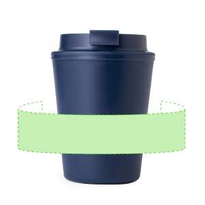 Posición de marcaje alrededor del vaso