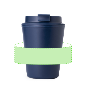 Posición de marcaje alrededor del vaso