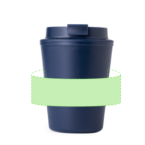 Posición de marcaje alrededor del vaso