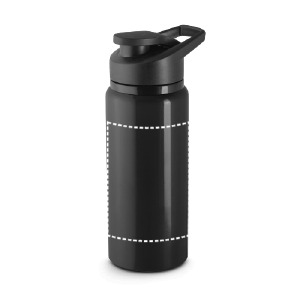Posición de marcaje botella deporte cuerpo