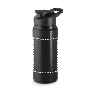 Posición de marcaje botella deporte cuerpo
