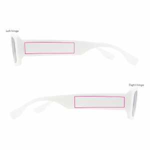 1 cm de la bisagra izquierda y derecha