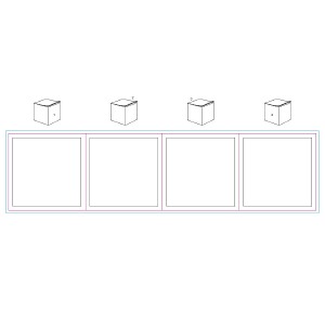 Posición de marcaje bloque, los 4 lados all around