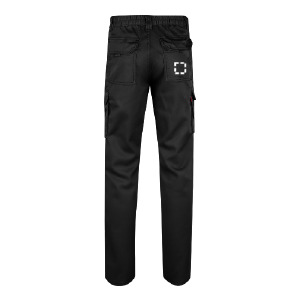 Posición de marcaje pantalones de trabajo bolsillo posterior del
