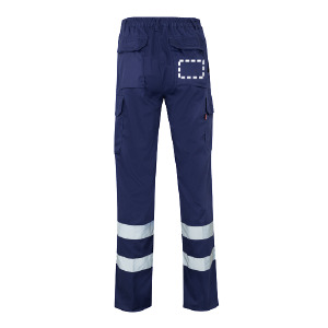 Posición de marcaje pantalones de trabajo bolsillo posterior del