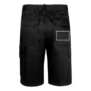 Posición de marcaje pantalones bolsillo posterior del pantalón