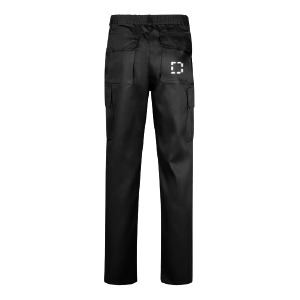 Posición de marcaje pantalones de trabajo bolsillo posterior del