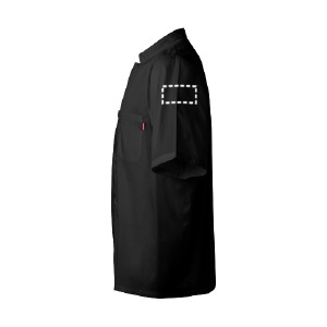 Posición de marcaje camisa manga corta bolsillo superior