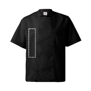 Posición de marcaje camisa manga corta lado izquierdo