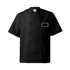 Posición de marcaje camisa manga corta lateral superior