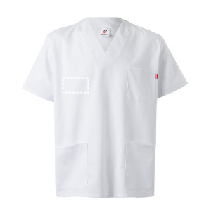 Posición de marcaje camisa manga corta lateral superior