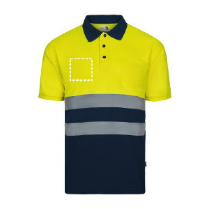 Posición de marcaje jersey lado izquierdo