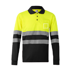 Posición de marcaje jersey lado izquierdo
