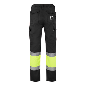 Posición de marcaje pantalones de trabajo bolsillo posterior del