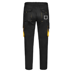 Posición de marcaje pantalones de trabajo bolsillo posterior del
