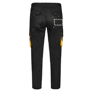 Posición de marcaje pantalones de trabajo bolsillo posterior del