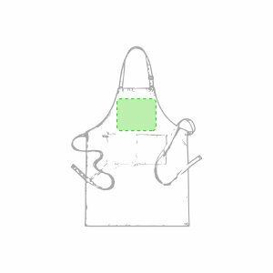 En el pecho centrado