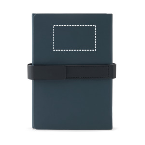 Posición de marcaje bloc de notas upper back