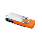 USB personalizados baratos de goma con variedad de colores Techmate color naranja