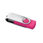 USB personalizados baratos de goma con variedad de colores Techmate color fucsia