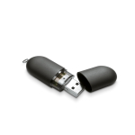 USB promocionales económicos para empresas en forma de cápsula Infocap color negro