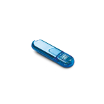 Memoria USB personalizada barata de plástico transparente Infotech color azul