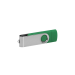 Memorias USB corporativas alargadas conexión móvil Techmate Otg color verde