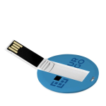 Tarjeta USB personalizada de forma redonda Tarjeta USB Redonda color blanco