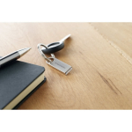 Elegantes USB personalizados con agarre redondo Compacto Round color plateado