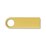 Elegantes USB personalizados con agarre redondo Compacto Round color dorado
