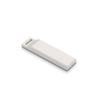 USB promocionales para personalizar de plástico brillante Dataflat color blanco