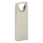 Pendrive de metal moderno con agarre triangular Compacto Triangle color plateado mate