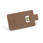 Tarjeta USB de Madera color caoba