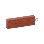 USB grabado rectangular de madera con velocidad 3.0 Ecológico 3.0 color caoba