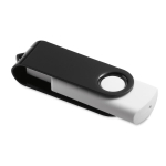 Pen drive personalizados 3.0 blancos con clip en color Whitemate 3.0 color negro